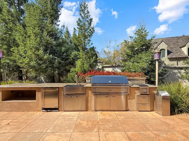 Outdoor Kitchen Area With BBQ