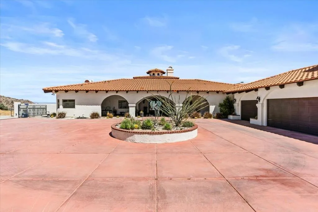 Tiled Roof, White Stucco Exterior