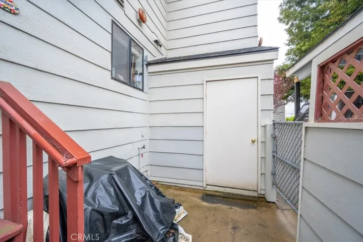 Storage Closet on back patio