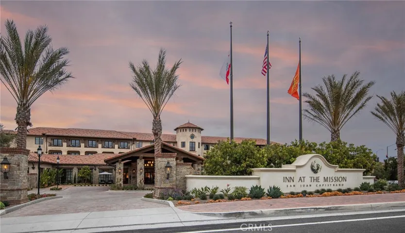 The iconic Inn at the Mission, offering luxury accommodations, dining, and a resort-style experience just moments from home.