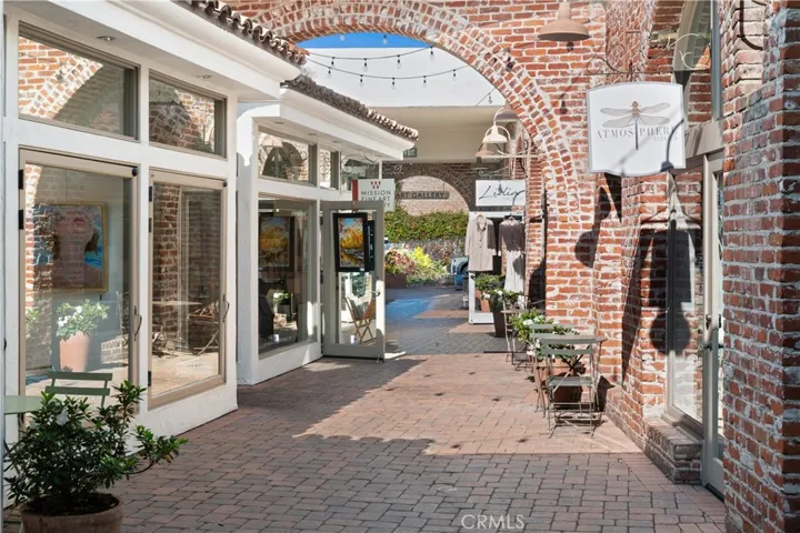 Charming brick-lined walkways in the historic Los Rios District, filled with boutique shops, galleries, and local artisans.