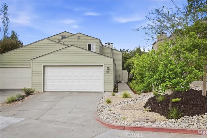 Front of the house with new, drought tolerant landscaping