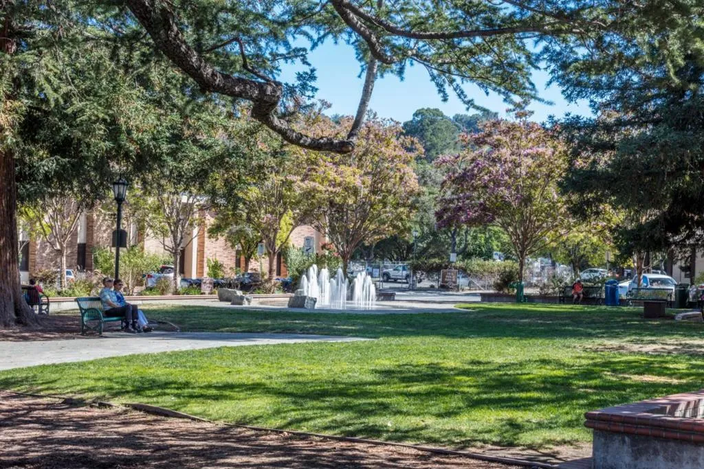 Downtown Los Gatos Plaza.