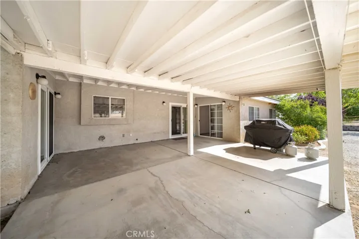 Patio off bonus room and dining room