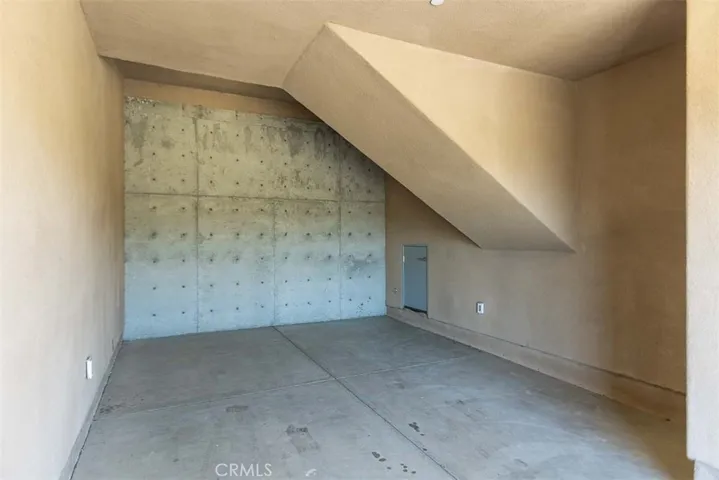 Carport with storage area.