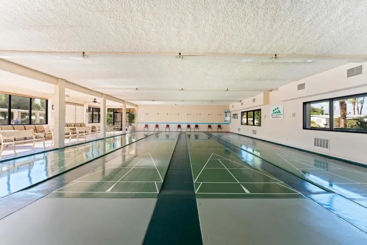 4 heated and cooled Shuffleboard Lanes
