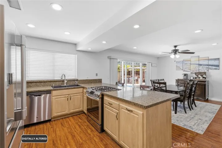 Kitchen view to Dining Room