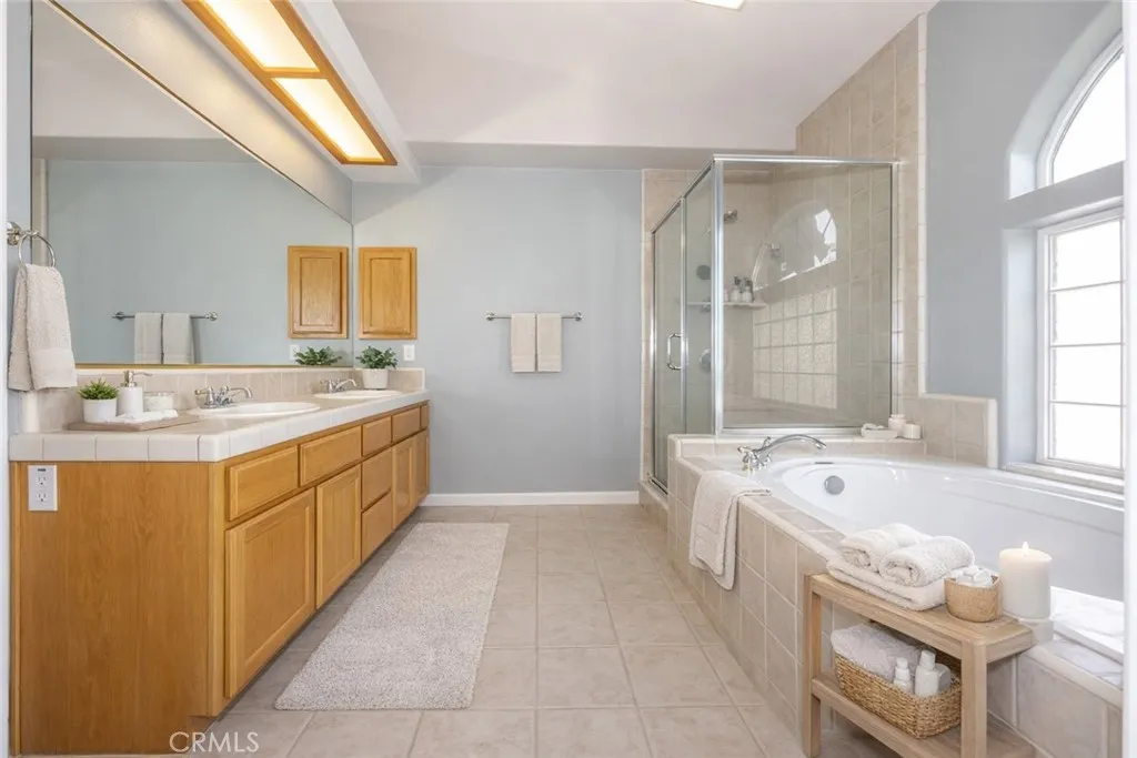 Primary Bath Virtually Staged