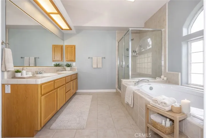 Primary Bath Virtually Staged
