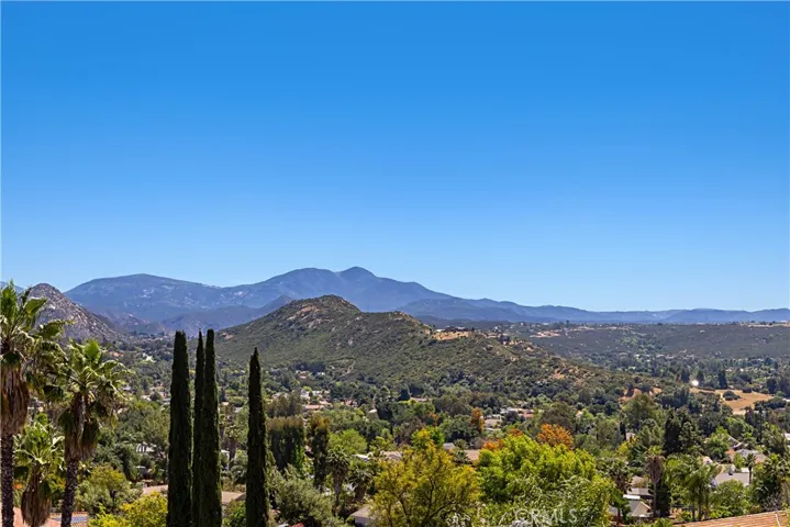 View of the Cuyamuca Mountains