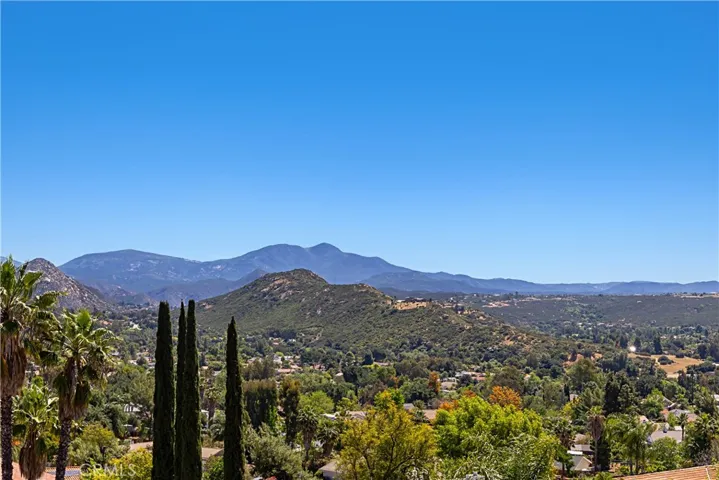 View of the Cuyamuca Mountains