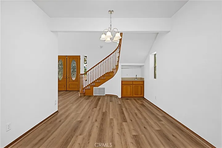 Formal Dining Room with wet bar.