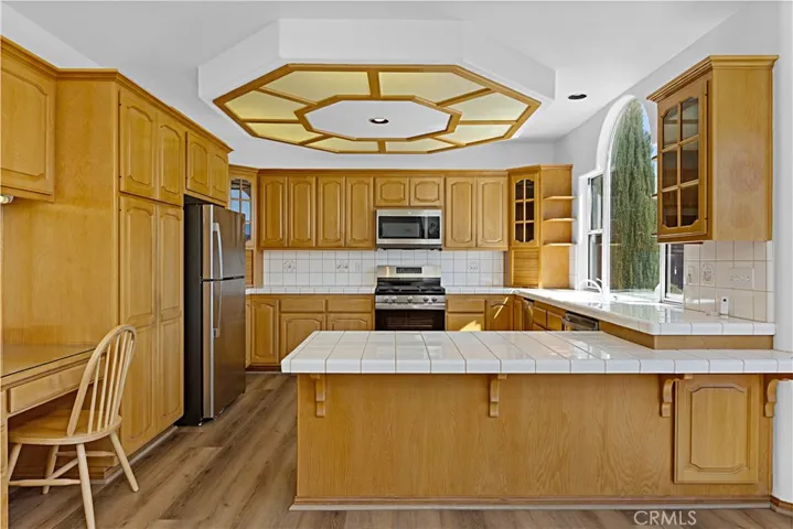 Kitchen is very large. Brand new GE Profile appliances.