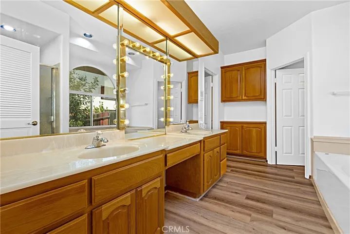 Master Bathroom-Dual sinks and Vanity area.