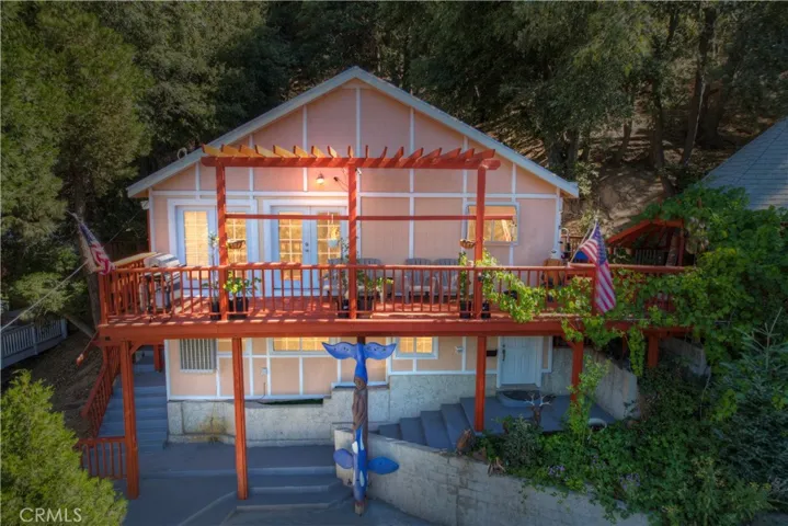 Drone shot of house