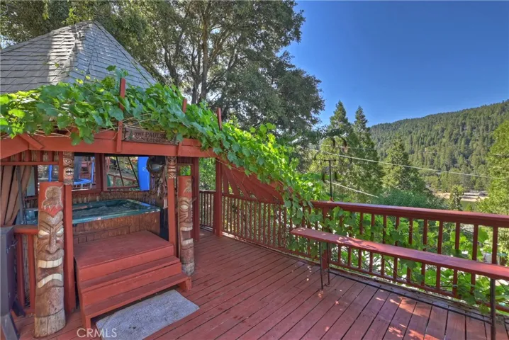 outside gazebo and jacuzzi