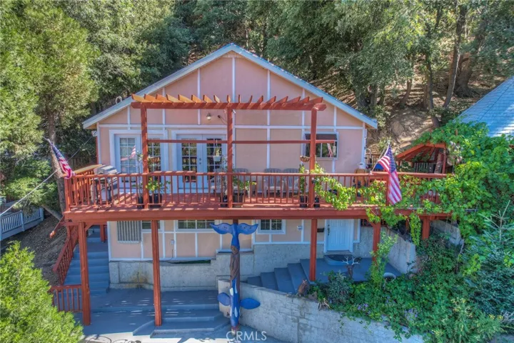 Drone shot of house