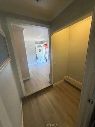 Space outide of downstairs bedroom.