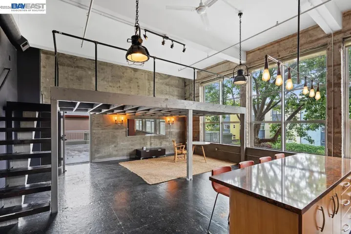 Loft and access to roof deck
