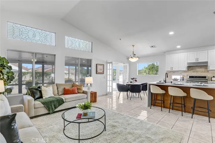 Family Room, Dining Area, and Kitchen