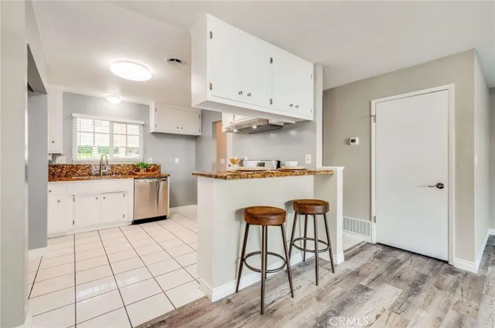 Ample storage in Kitchen as well as Breakfast Counter/Bar