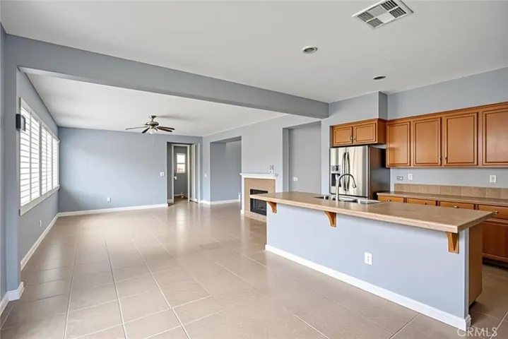 Kitchen and Family room virtual staging