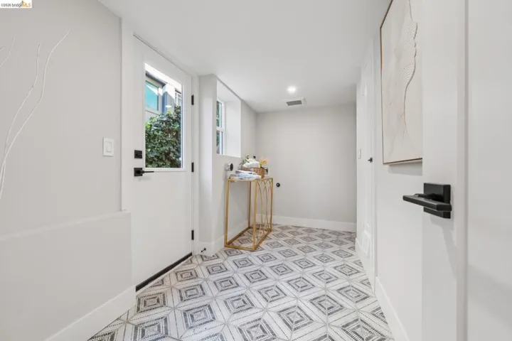 Entryway with baseboards