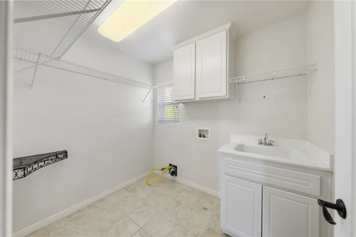 Upstairs laundry room