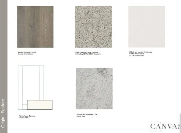 32560 Western Hills Drive design selections.  Home is under construction and selections are subject to change.