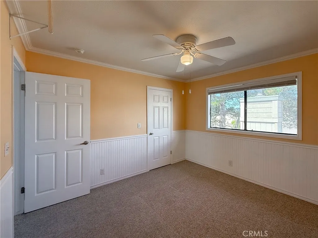 Walk-in closet in this bedroom.