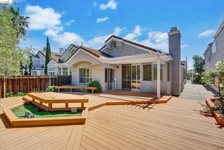 View of wooden terrace