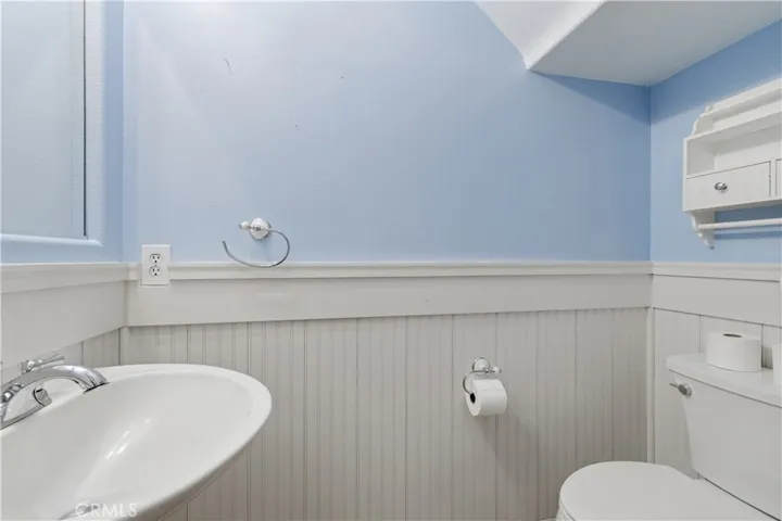 downstairs powder room