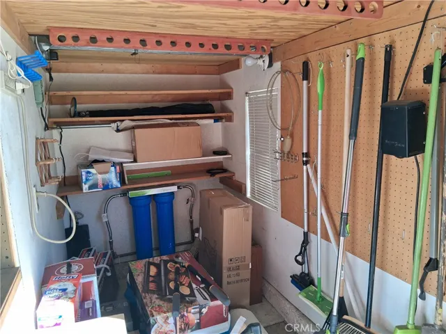 extra area to park a golf cart in garage area