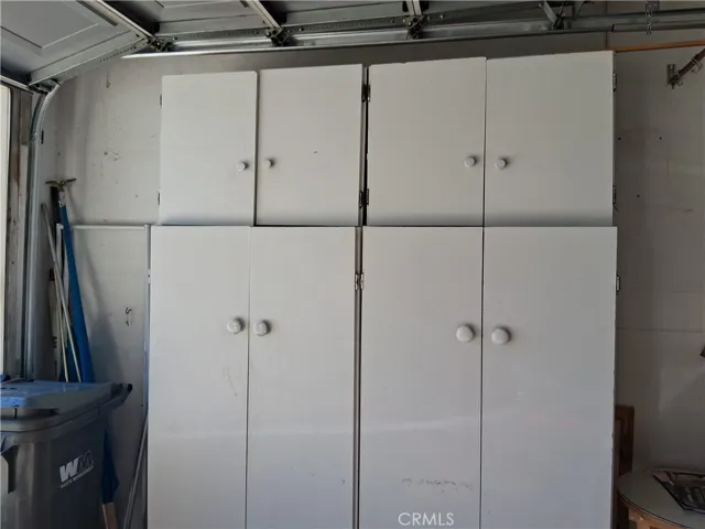 storage cabinet in garage