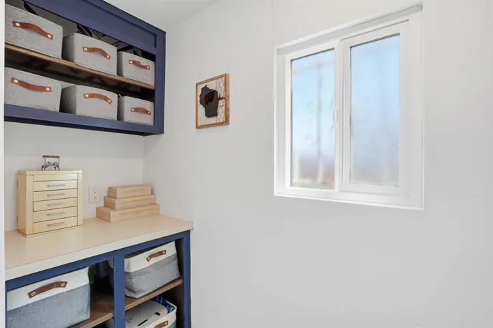 Primary Bathroom Storage Area