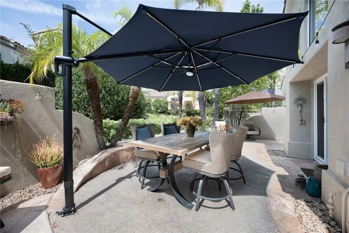 The private backyard is perfect for relaxing or entertaining!