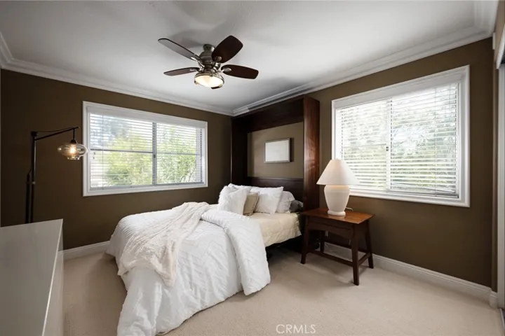 Guest bedroom located upstairs.