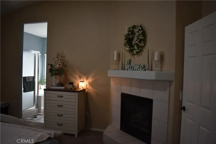 Master Bedroom fireplace.