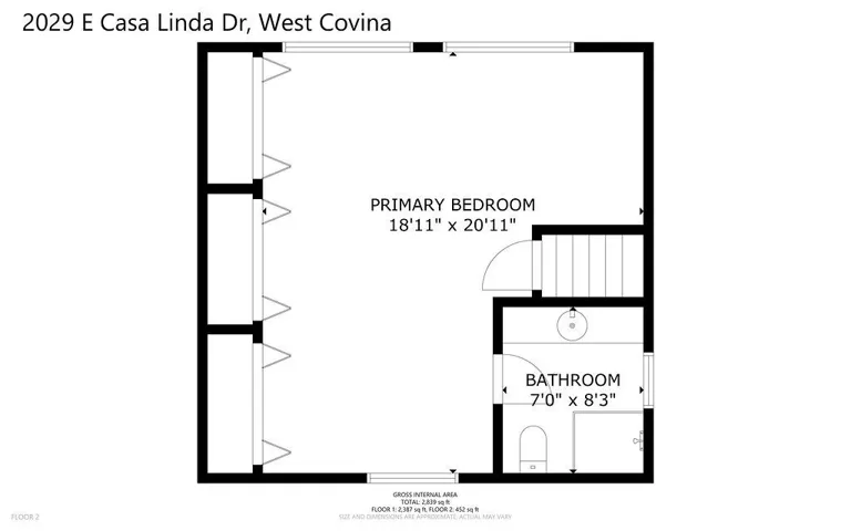 Second floor - floor plan