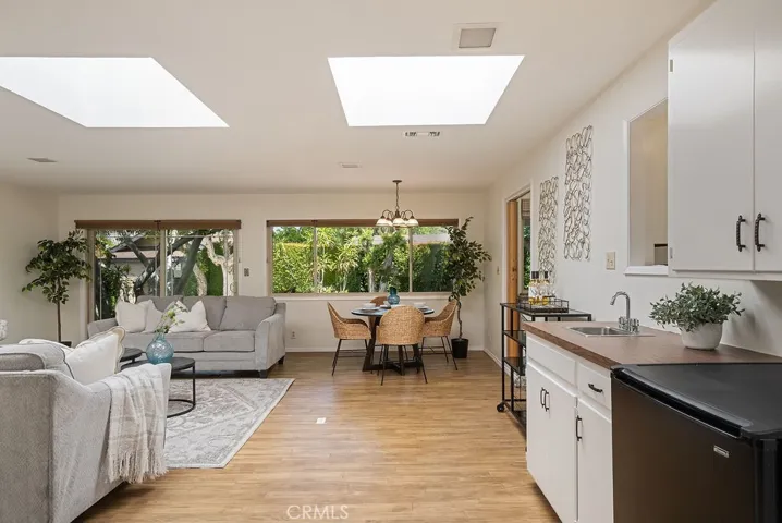 Family room with breakfast nook