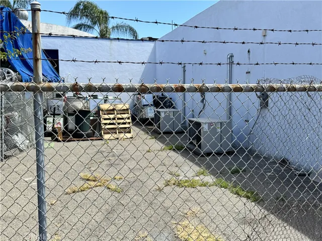Fenced storage in rear