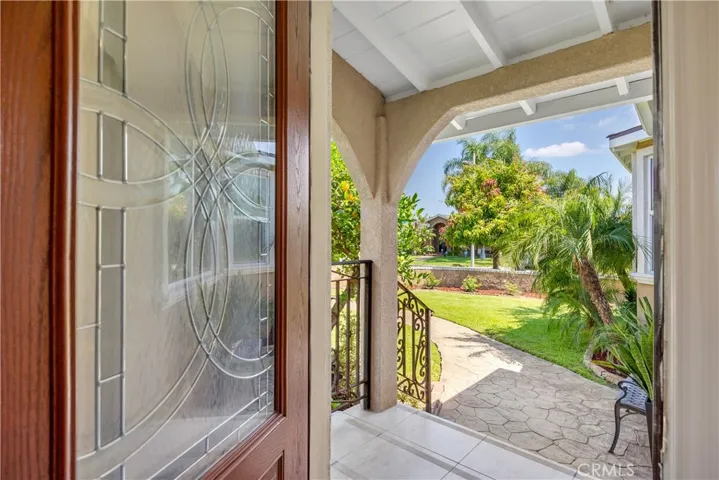 From the Main entrance to front yard