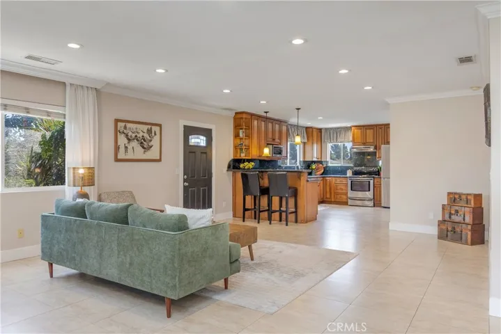 Family room before the kitchen