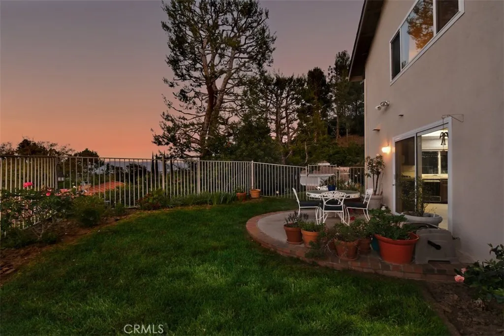 Twilight Views off of the Kitchen