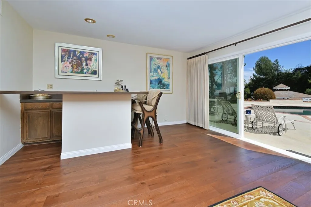 Wet Bar and Access to the Backyard