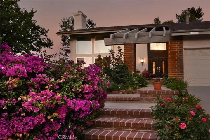 Beautiful Landscaping leading to the Front Door
