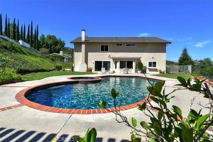 Beautiful Pool and the Back of the House