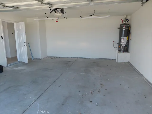 Two car garage/new water heater