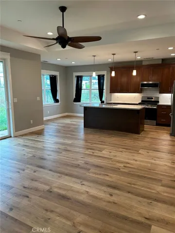 Main living area and kitchen