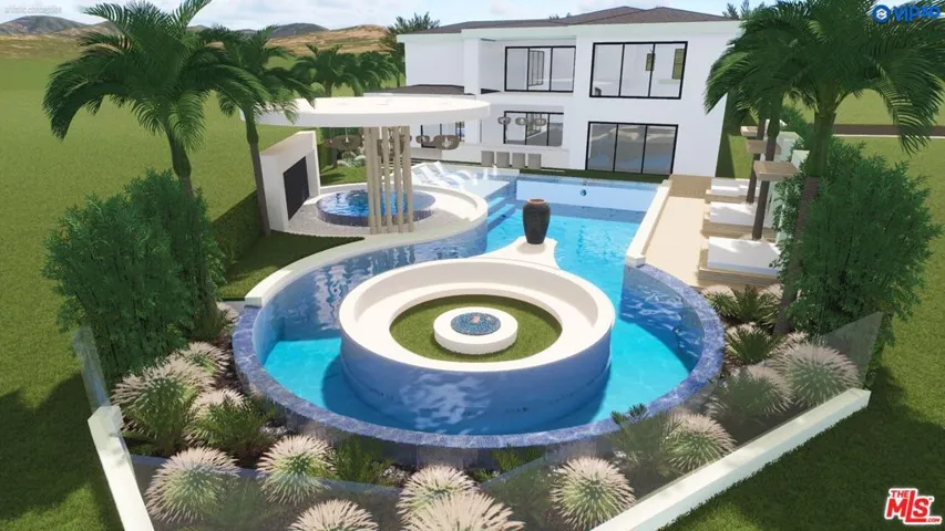 Rendering of pool